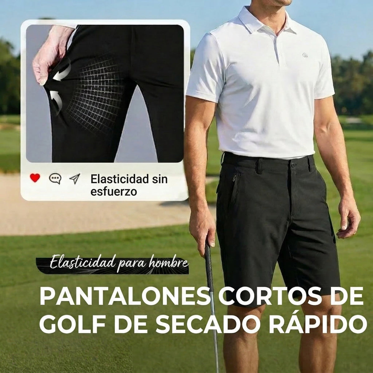 Chino corto elastico