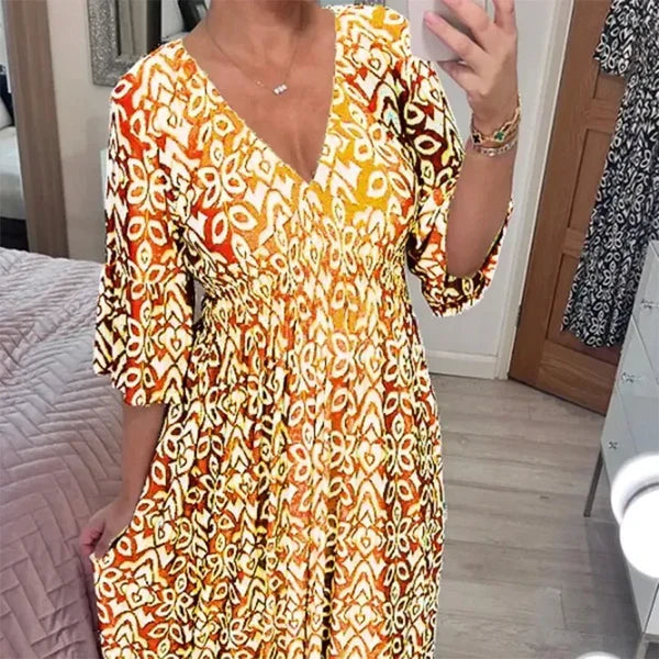 Vestito Floreale Elasticizzato