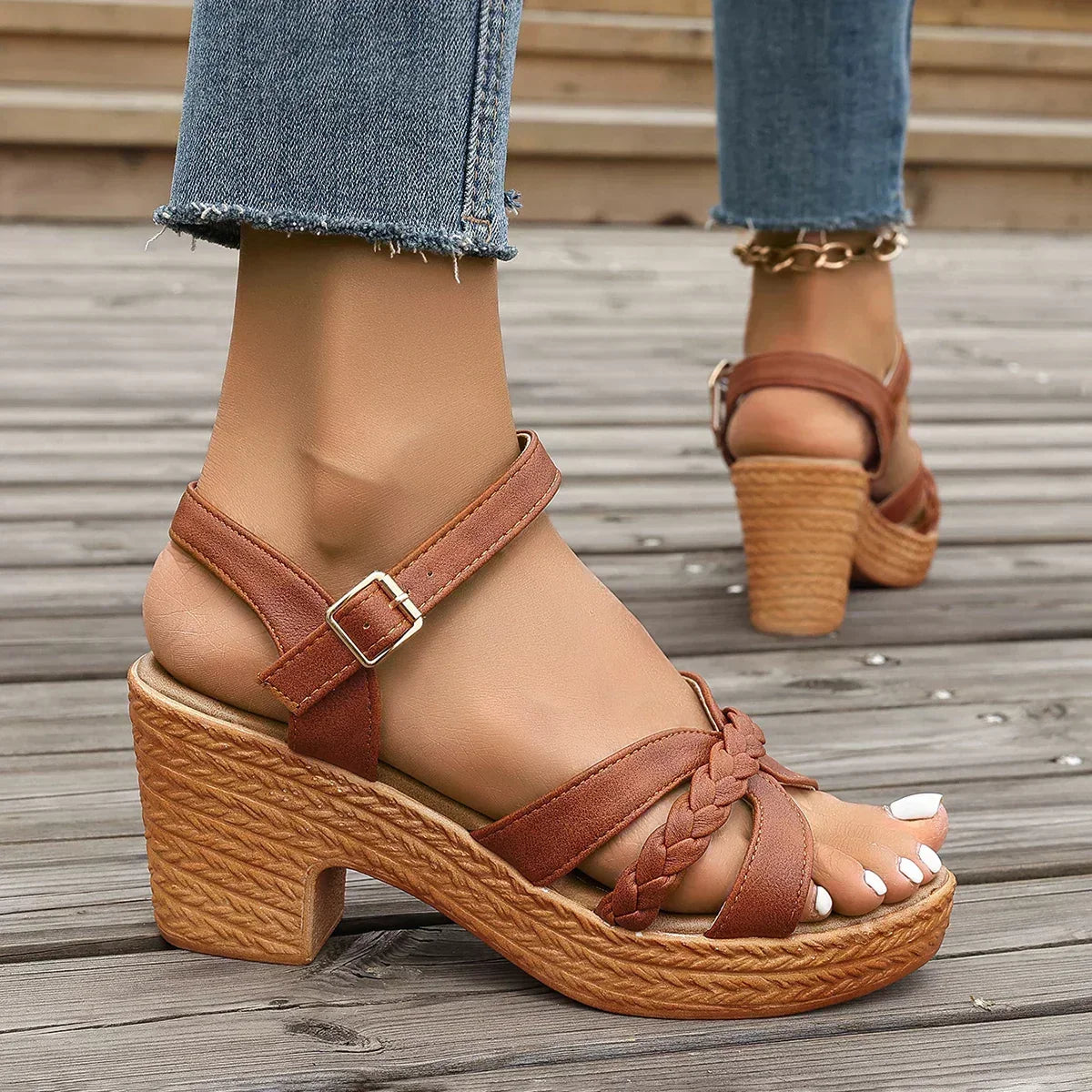 Gianna™ – Sandali Eleganti con Tacco Moderato