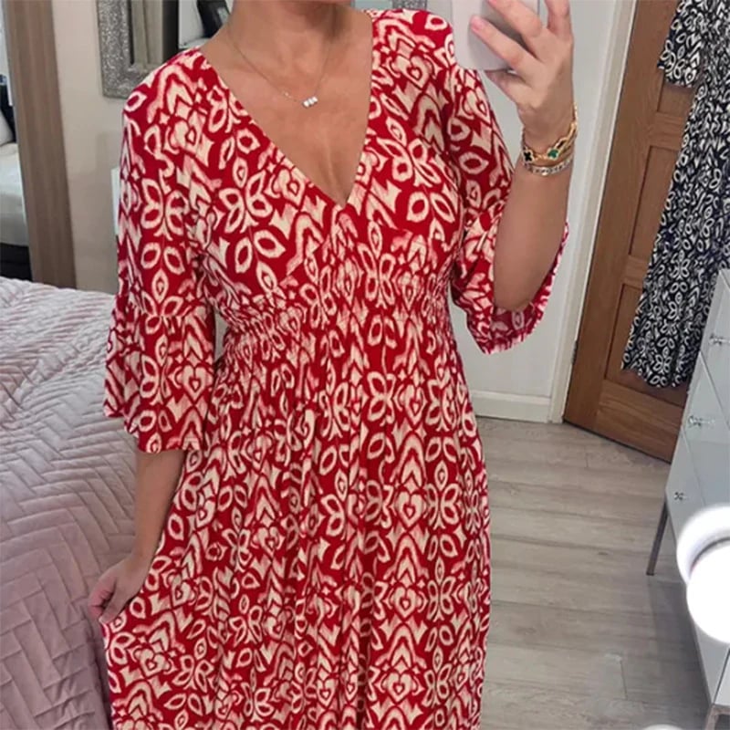 Vestito Floreale Elasticizzato