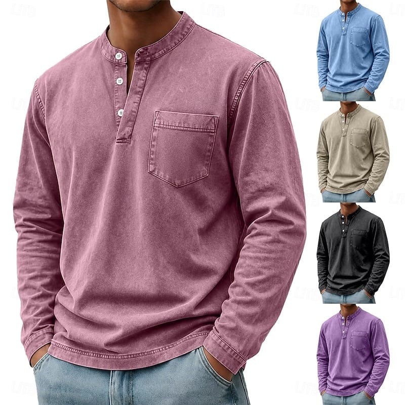 Henley a maniche lunghe Saltwater