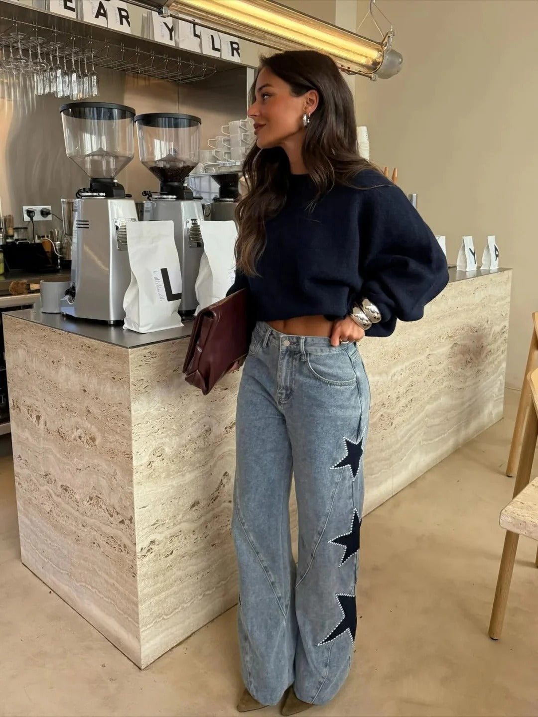 Melisa | Jeans casual con stelle