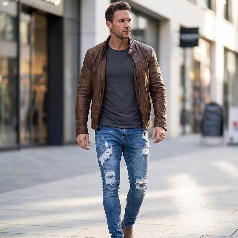 Jeans strappati elasticizzati