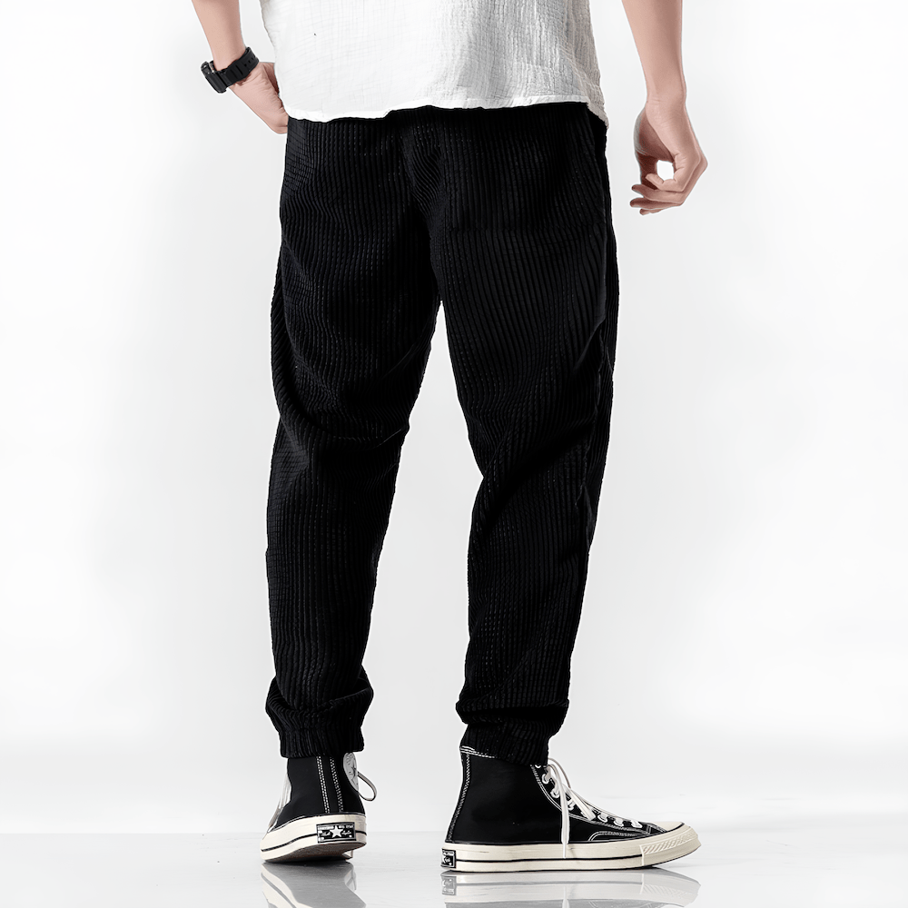 Pantaloni da Jogging in Velluto a Coste Oversize