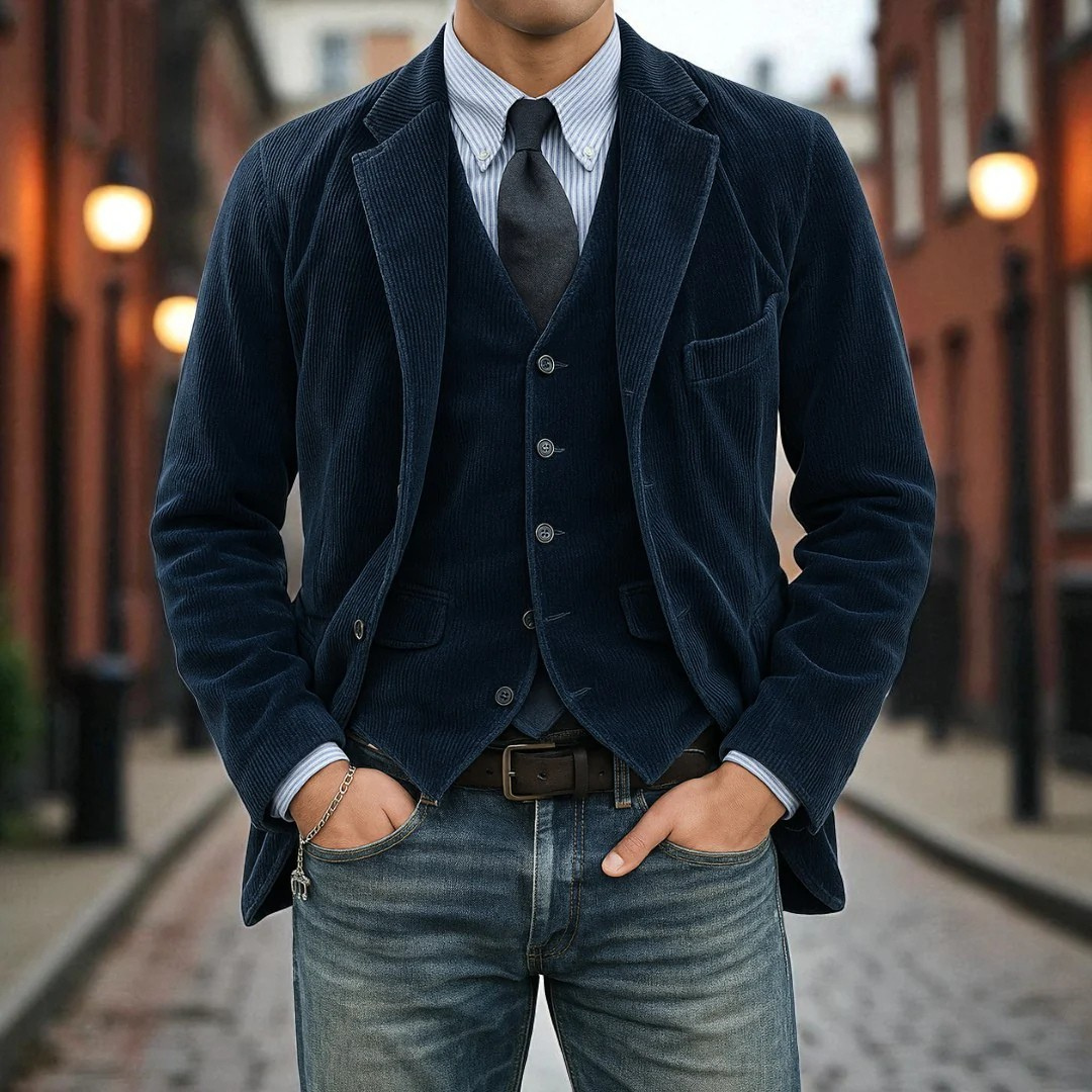 Tommy™ | Completo di 2 pezzi: blazer e gilet