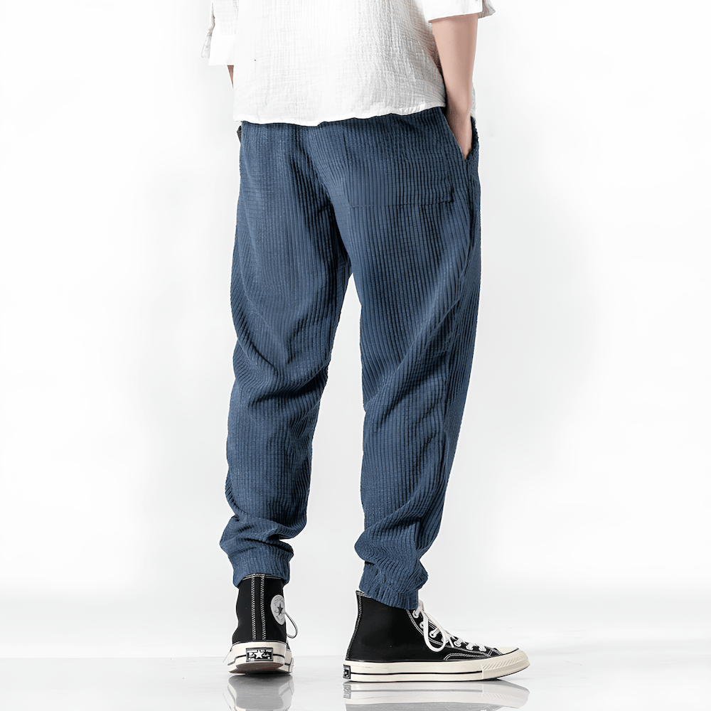 Pantaloni da Jogging in Velluto a Coste Oversize