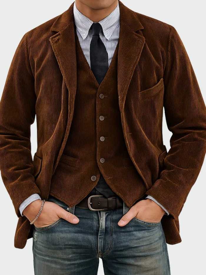 Tommy™ | Completo di 2 pezzi: blazer e gilet