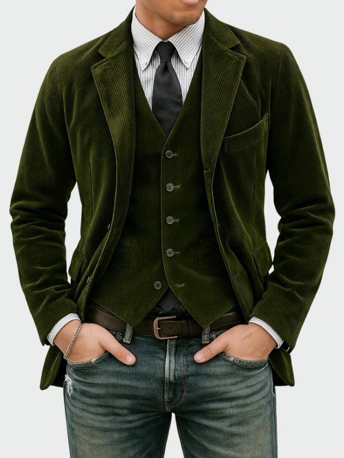 Tommy™ | Completo di 2 pezzi: blazer e gilet