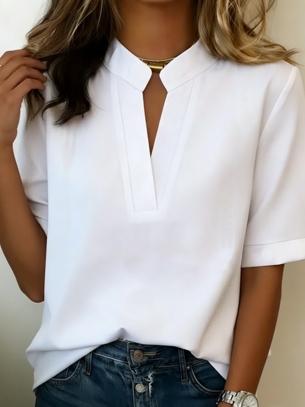 Lunvessa | Camicia a maniche corte dalla vestibilità rilassata