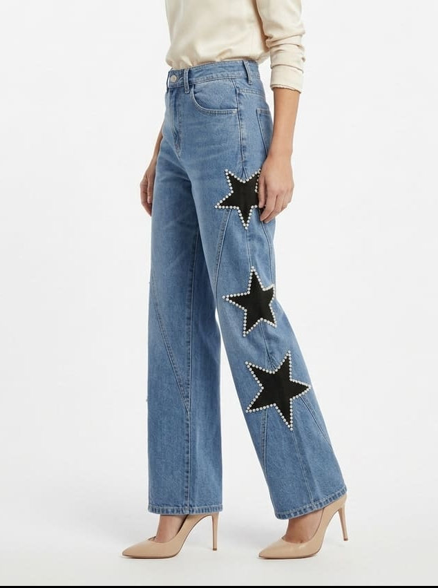 Melisa | Jeans casual con stelle