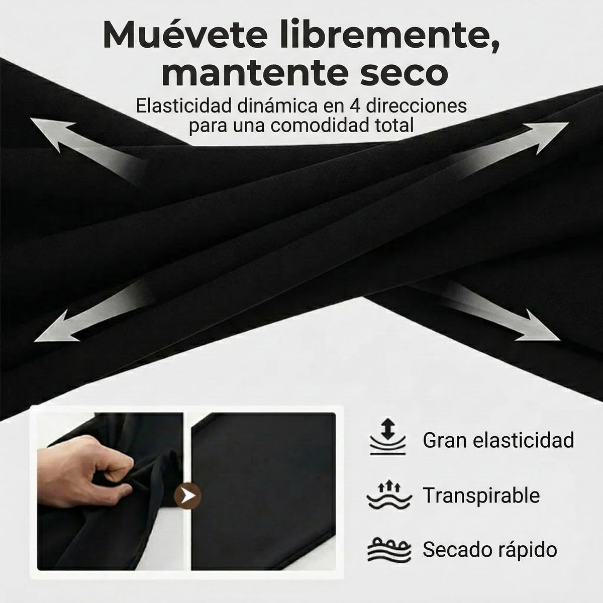 Chino corto elastico