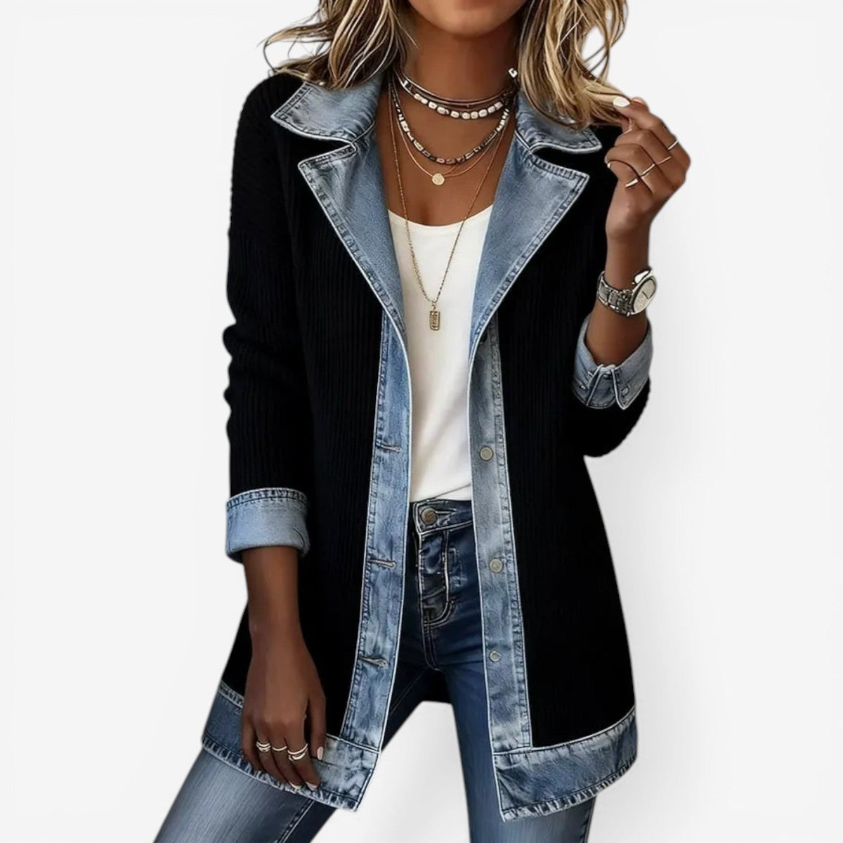 Giacca di jeans chic