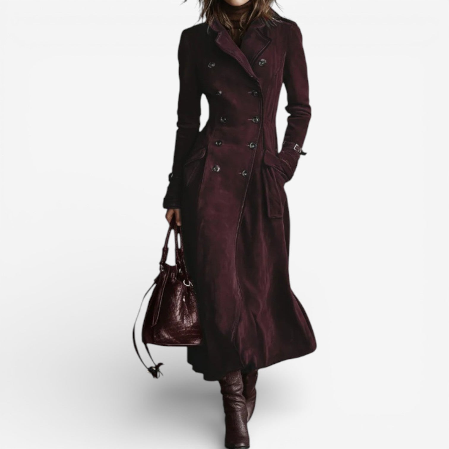 Natalia™ | Trench Vogue in Camoscio