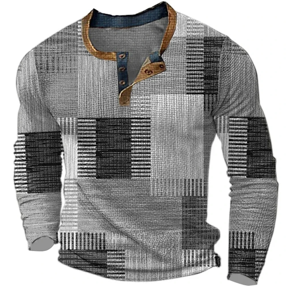 Camicia da uomo colorata a maniche lunghe
