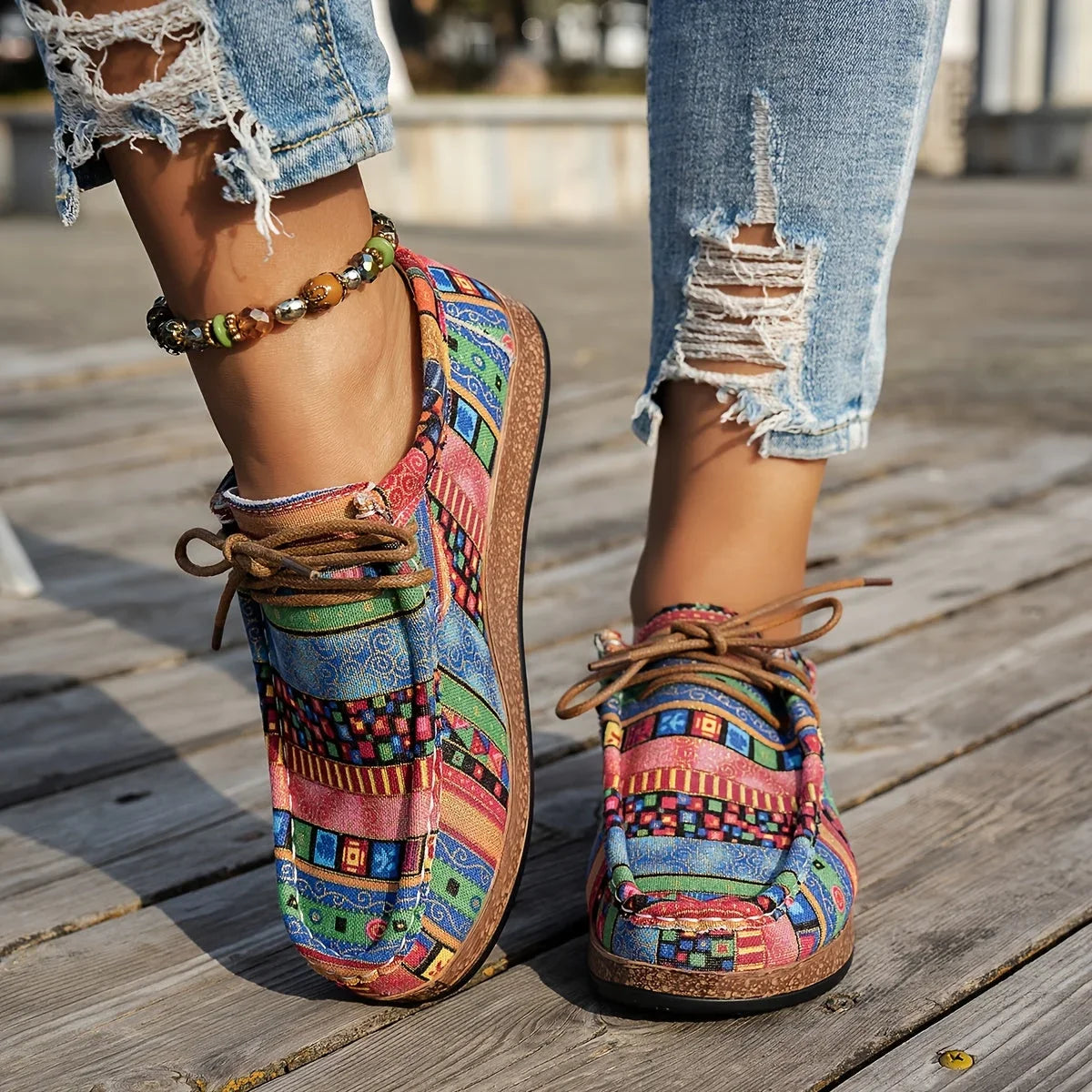 Sneakers Ortopediche Comfort Multicolore da Donna.