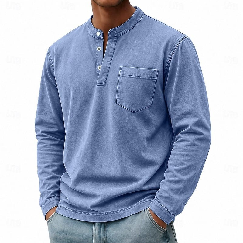 Henley a maniche lunghe Saltwater