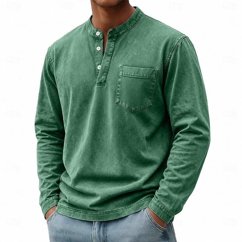 Henley a maniche lunghe Saltwater