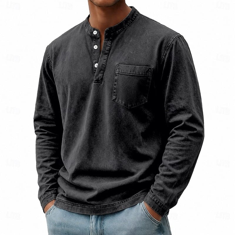 Henley a maniche lunghe Saltwater