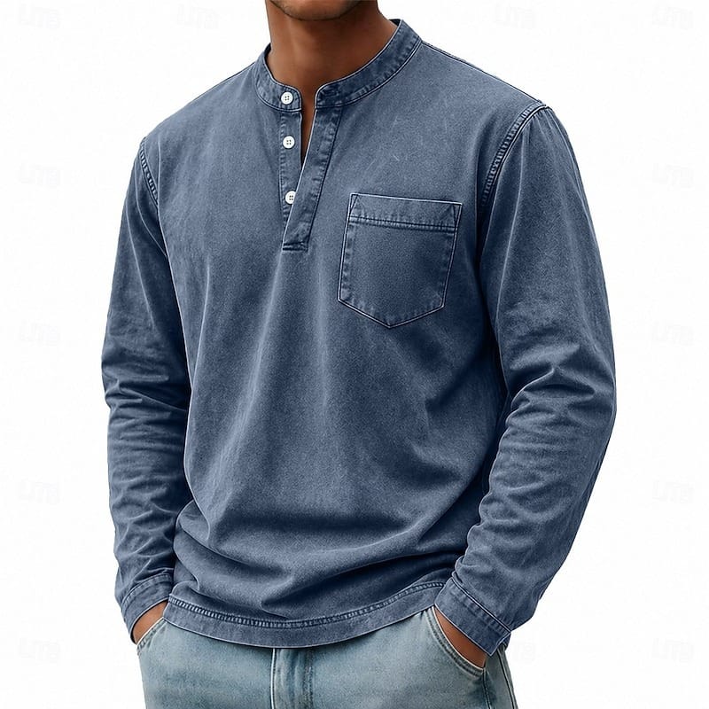Henley a maniche lunghe Saltwater