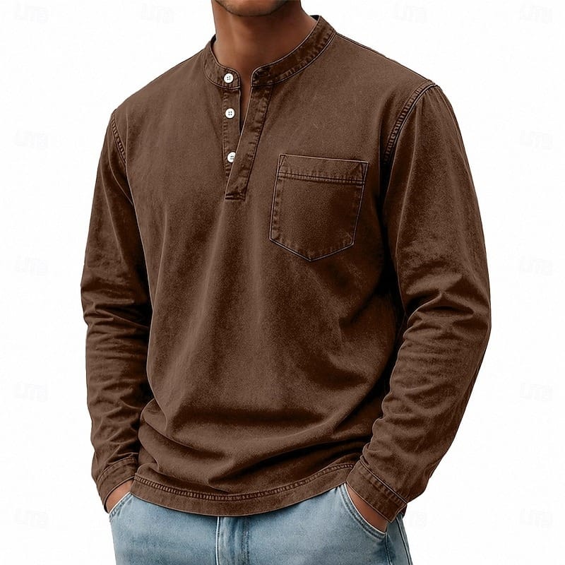 Henley a maniche lunghe Saltwater