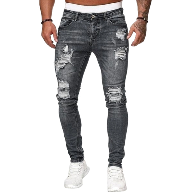 Jeans strappati elasticizzati