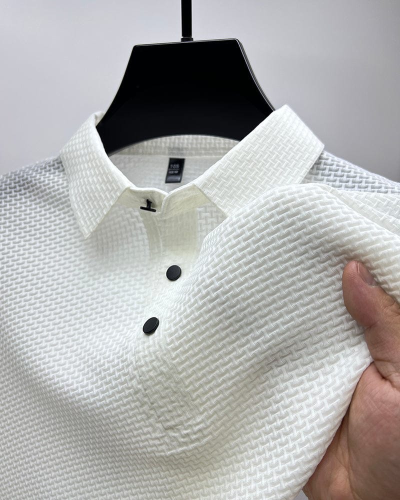 Polo in tessuto elasticizzato fresco