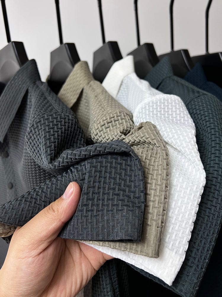 Polo in tessuto elasticizzato fresco