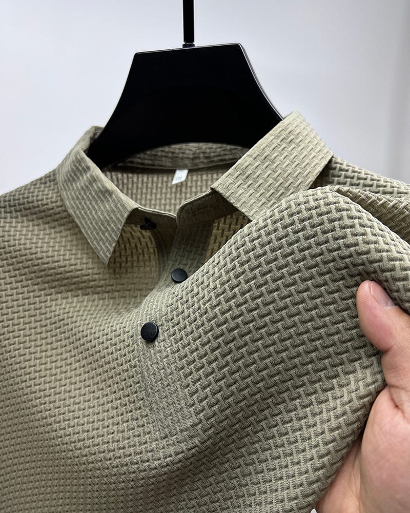 Polo in tessuto elasticizzato fresco
